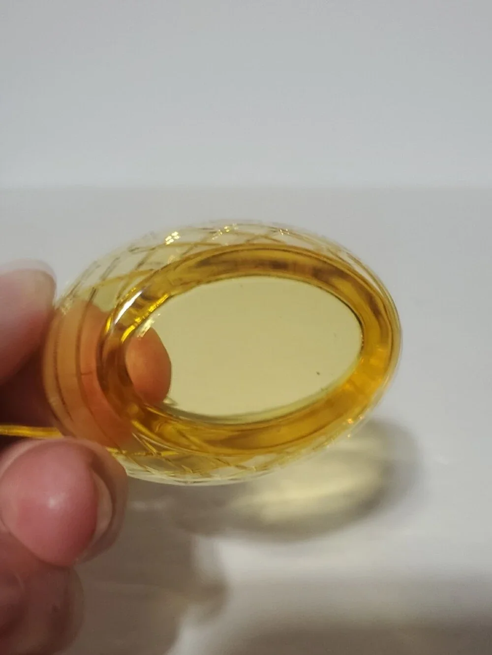 Amber Glass Hen on Nest Decorative Trinket Dish